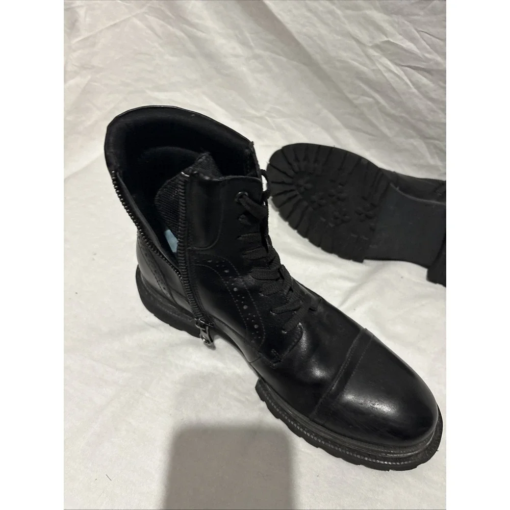 INC International Tull Cap-Toe Boots Shoes‎ BLACK  Shoes SZ 10